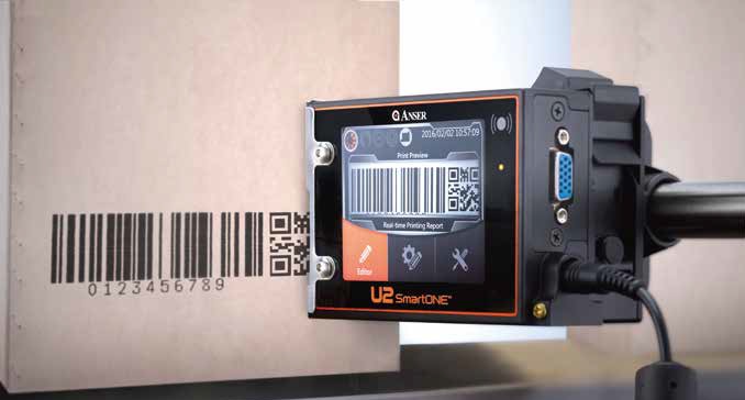 U2 SMART ONE Karton üzerine 1 inç markalama